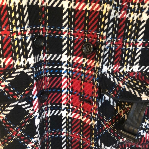 Double breasted long wool trench coat - Picture 3 of 8